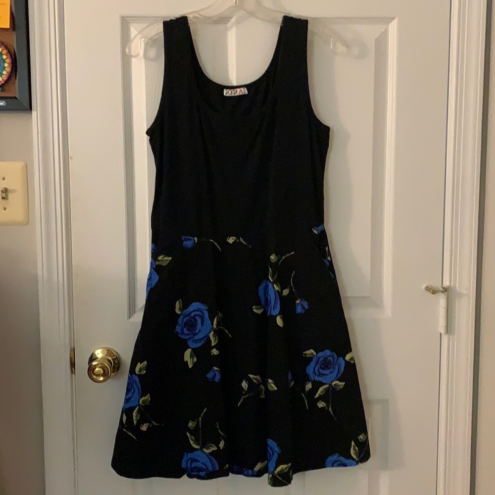 Black Floral Bottom Dress